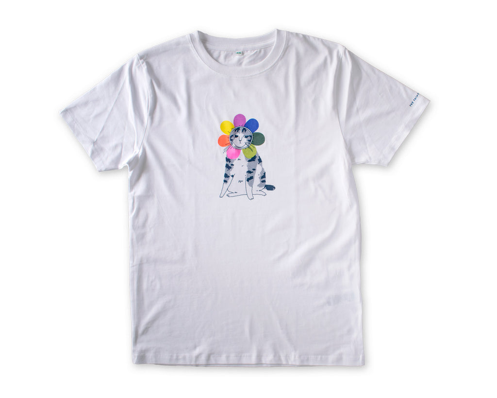 Grumpy Flower Cat - T-Shirt