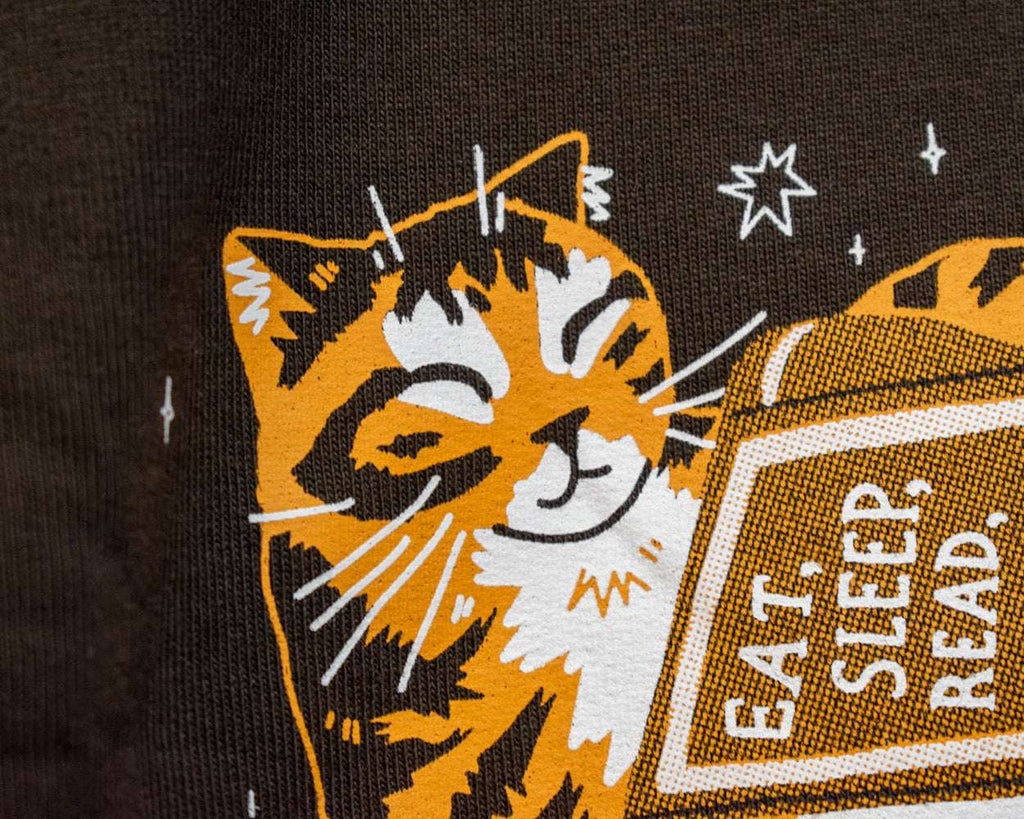 Eat, sleep, read, repeat - Screen Printed Sweatshirt