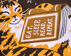 Eat, sleep, read, repeat - Screen Printed Sweatshirt