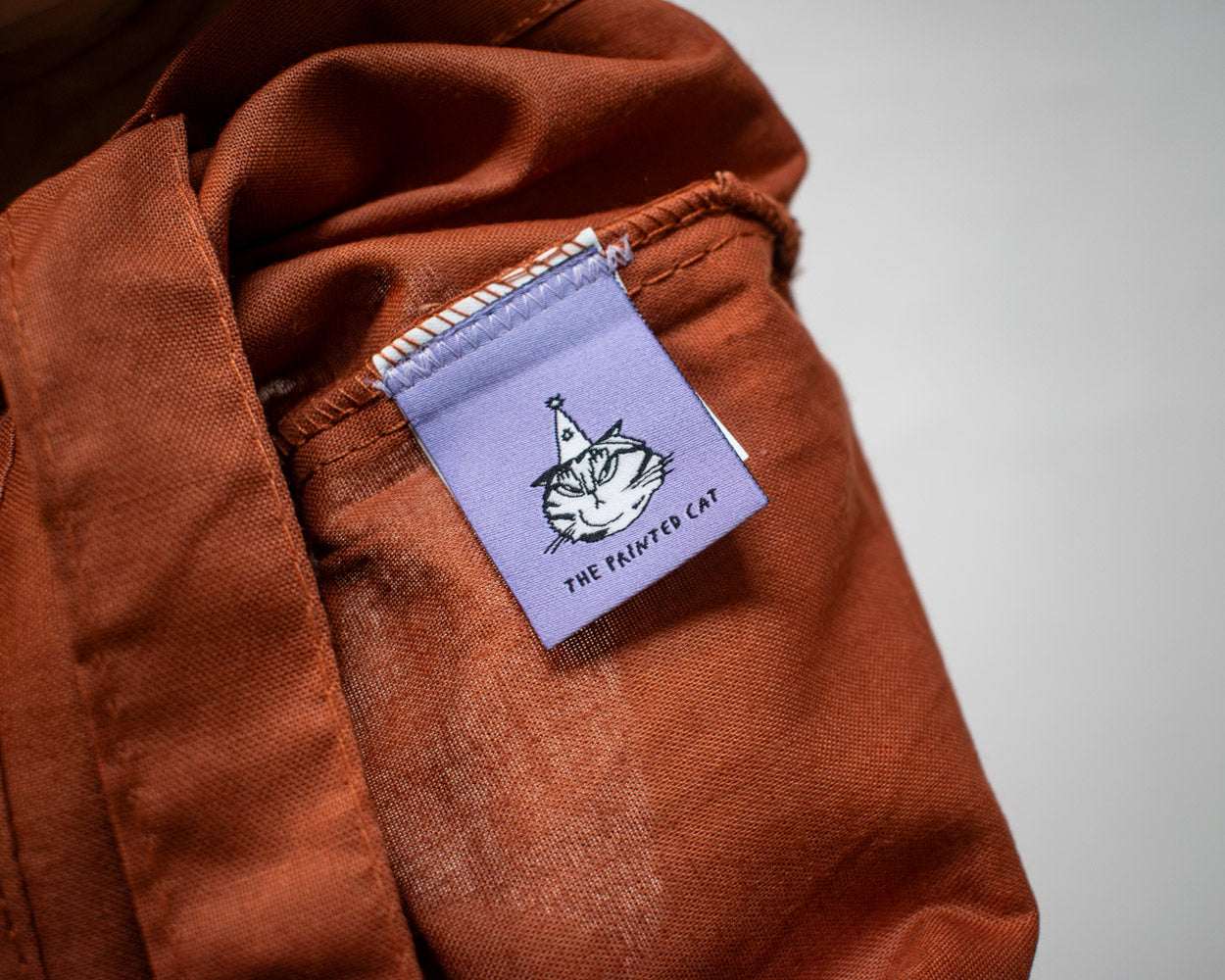 Eat, sleep, read, repeat - Screen Printed Tote Bag (dark orange)