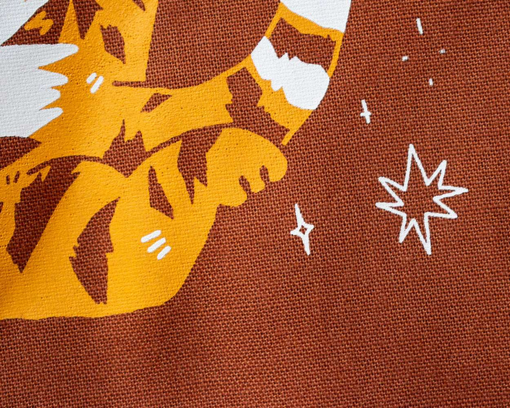 Eat, sleep, read, repeat - Screen Printed Tote Bag (dark orange)