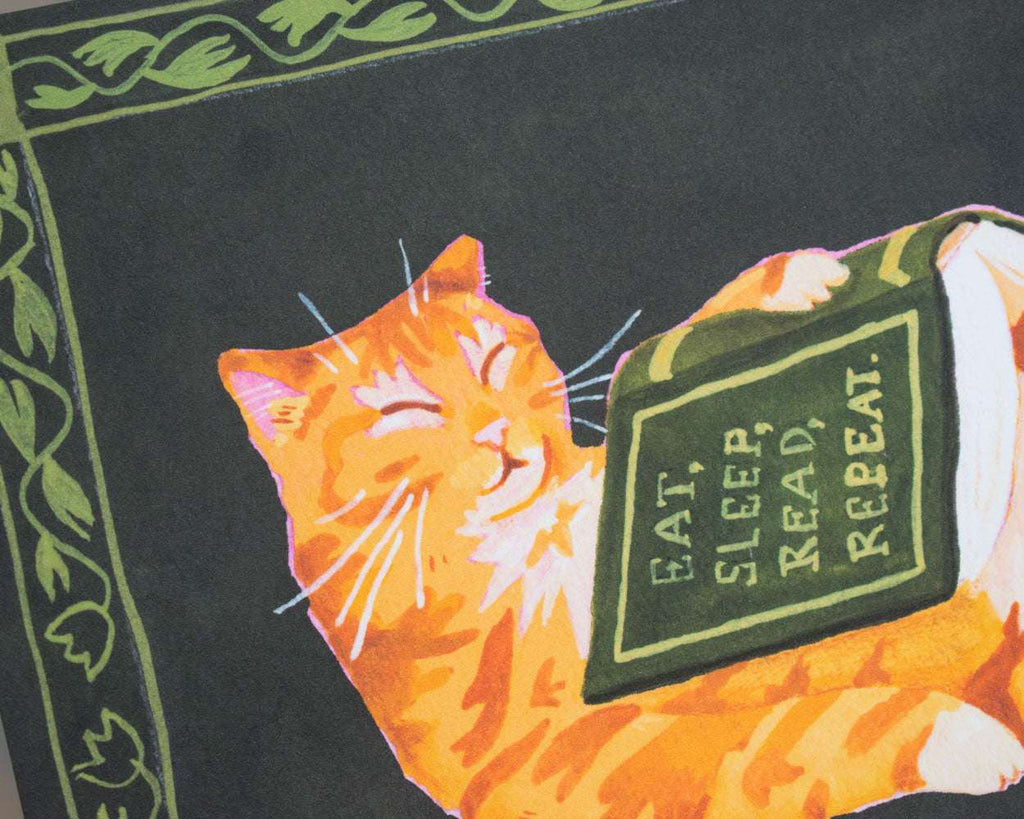 Eat, sleep, read, repeat - Giclée Art Print (A5/A4)