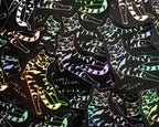 Holographic Cat Sticker| Holographic Stickers, Cat Stickers, Vinyl Cat Stickers, Kawaii Sticker, Water Bottle Sticker, Laptop Stickers
