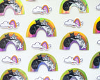 Diversity Rainbow Sticker | Cat Stickers, Holographic Sticker, Kawaii Sticker, Water Bottle Sticker, Laptop Sticker, Iridiscent Rainbow