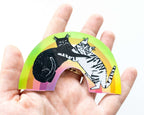 Diversity Rainbow Sticker | Cat Stickers, Holographic Sticker, Kawaii Sticker, Water Bottle Sticker, Laptop Sticker, Iridiscent Rainbow