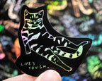 Holographic Cat Sticker| Holographic Stickers, Cat Stickers, Vinyl Cat Stickers, Kawaii Sticker, Water Bottle Sticker, Laptop Stickers