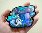 Mushroom Forest | Holographic Vinyl Stickers, Cat Stickers, Vinyl Cat Stickers, Kawaii Sticker, Water Bottle Sticker, Laptop Stickers