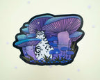 Mushroom Forest | Holographic Vinyl Stickers, Cat Stickers, Vinyl Cat Stickers, Kawaii Sticker, Water Bottle Sticker, Laptop Stickers