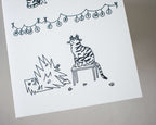 Funny Cat Christmas Card: Mischievous Xmas Tree Comic