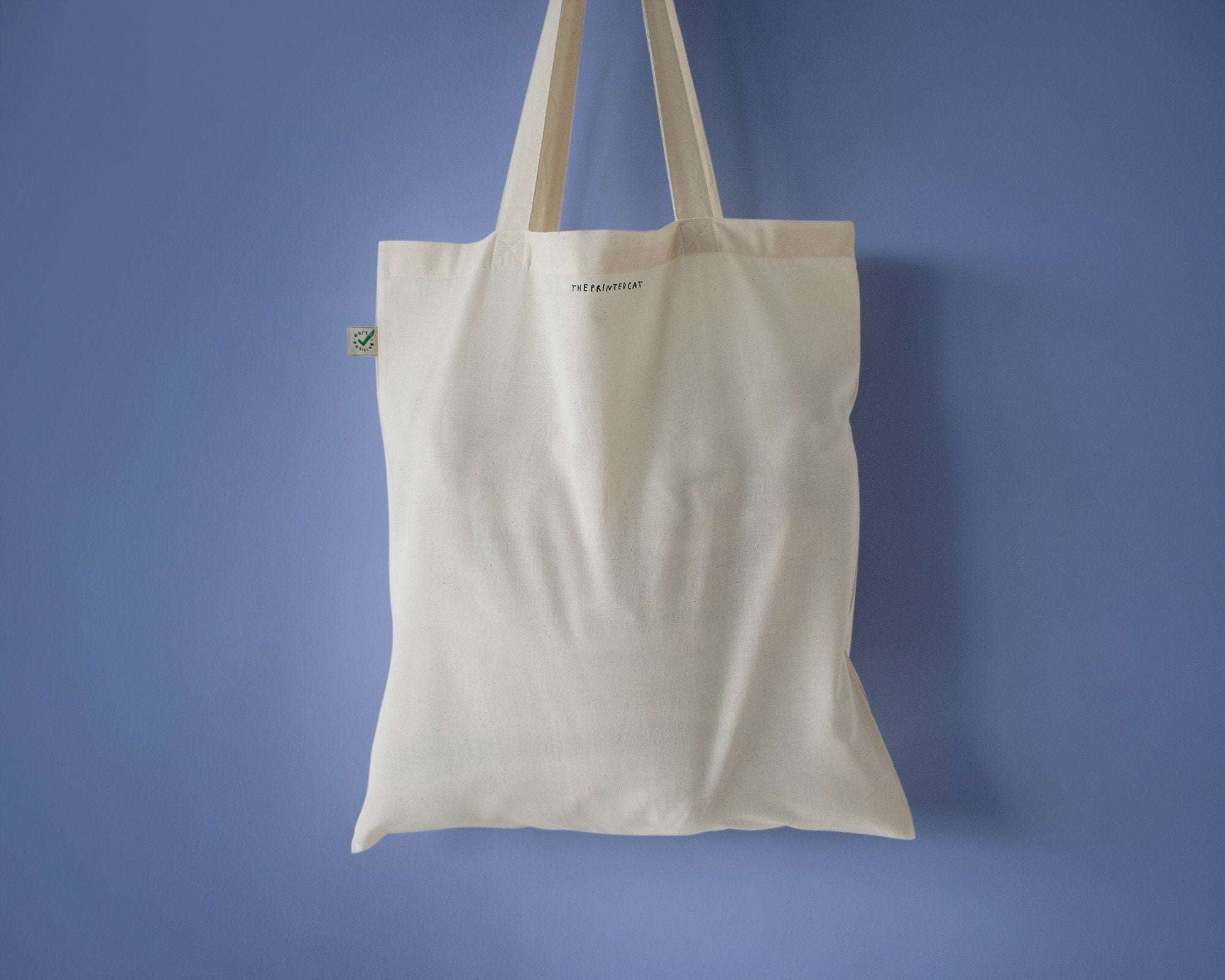 Gallery Cat | Cat Tote Bag, Organic Cotton Bag, Tote Bag, Reusable Tote Bag, Animal Tote, Fabric Tote Bag, Screen Print, Cat Illustration