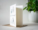 Funny Cat Christmas Card: Mischievous Xmas Tree Comic
