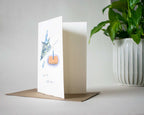 Happy Birthday Cat Card | Greeting Card of original watercolor painting for Birthday, kids and childrens 1st Birthday