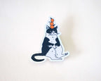 Mandarine Orange Cat | Holographic Vinyl Stickers, Cat Stickers, Vinyl Cat Stickers, Kawaii Sticker, Water Bottle Sticker, Laptop Stickers