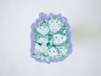 Cat Bouquet Sticker: Floral Crown Cats, White Vinyl Decal