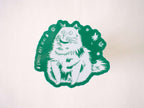 Glow in the Dark Cat Sticker: Witchy Waterproof Vinyl Decal