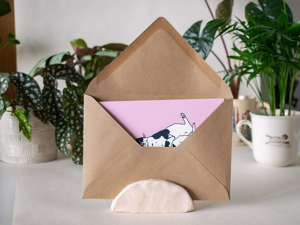 Clementine Cat: Greeting Card with illustration for Birthday, Mother's Day, Valentines Day or just to say hello