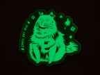 Glow in the Dark Cat Sticker: Witchy Waterproof Vinyl Decal