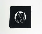 Sew-On Patch: Fuck You Cat | Cat Patch, Screen Printed, for Jackets, for Backpack, Black Canvas, Punk Patch, Witchy Patch, Cat Patch