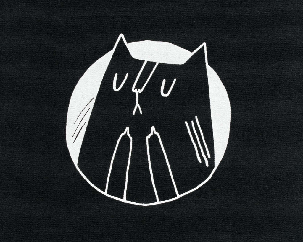 Sew-On Patch: Fuck You Cat | Cat Patch, Screen Printed, for Jackets, for Backpack, Black Canvas, Punk Patch, Witchy Patch, Cat Patch