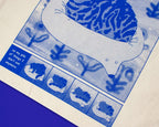 Tabby Cat Tote Bag: Hand Screen Printed Organic Cotton