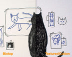 Carrot Cat Art Print: Whimsical Veggie Illustration