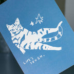 Life's Tough Tabby Cat Greeting Card