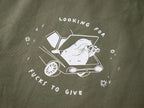 Funny Cat Olive Green Tote Bag: Hand Screen Printed Organic Cotton