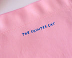 I smell bullshit tote bag | Hand screen printed light pink 100% cotton tote bag with illustration of a cat sniffing out lies