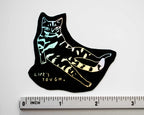 Holographic Cat Sticker| Holographic Stickers, Cat Stickers, Vinyl Cat Stickers, Kawaii Sticker, Water Bottle Sticker, Laptop Stickers