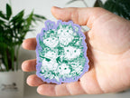 Cat Bouquet Sticker: Floral Crown Cats, White Vinyl Decal
