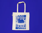 Tabby Cat Tote Bag: Hand Screen Printed Organic Cotton