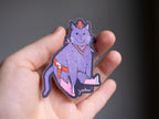 Holographic Cowboy Cat Sticker: Western Kawaii Decal