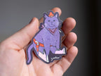 Holographic Cowboy Cat Sticker: Western Kawaii Decal