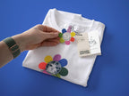 Grumpy Flower Cat T-Shirt: Limited Edition Organic Cotton Screenprint