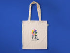 Grumpy Cat Tote Bag: Rainbow Flower, Organic Cotton, Limited Edition