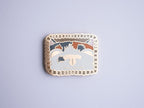 I smell bullsh1t Cat Enamel Pin | Gold plated brooch with a calico cat sniffing out the truth