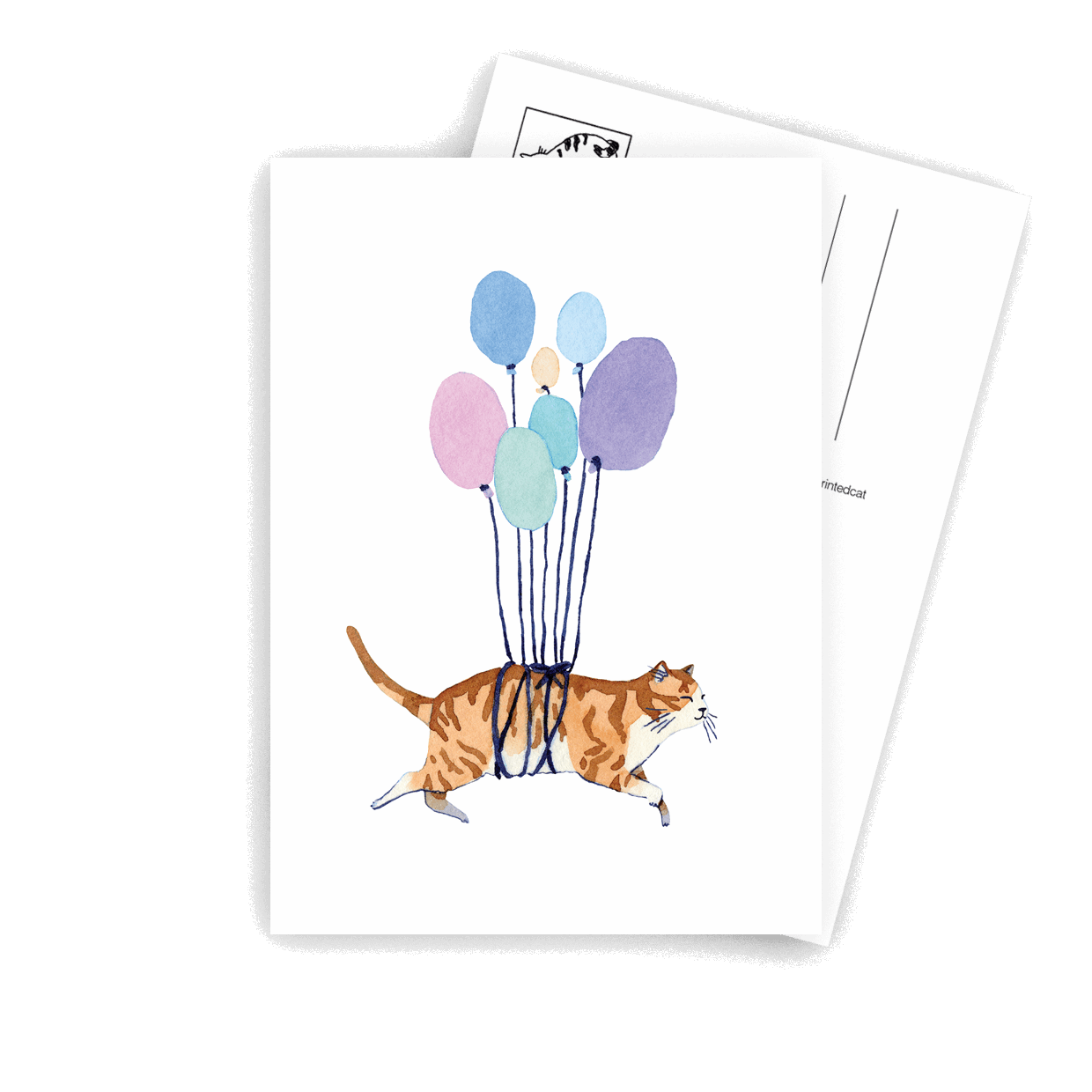 Balloon - A6 Postcard