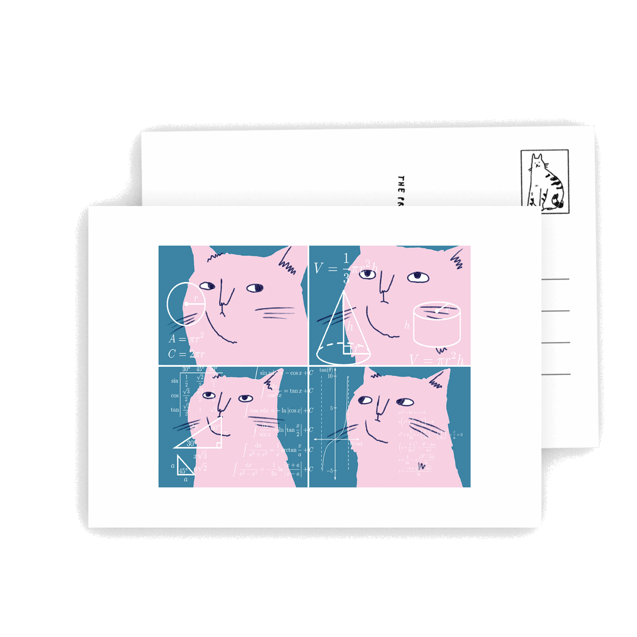 Confused Kitty - A6 Postcard
