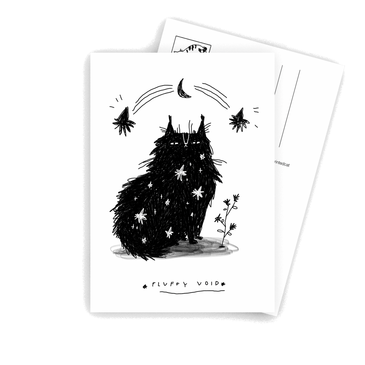 Fluffy Void - A6 Postcard