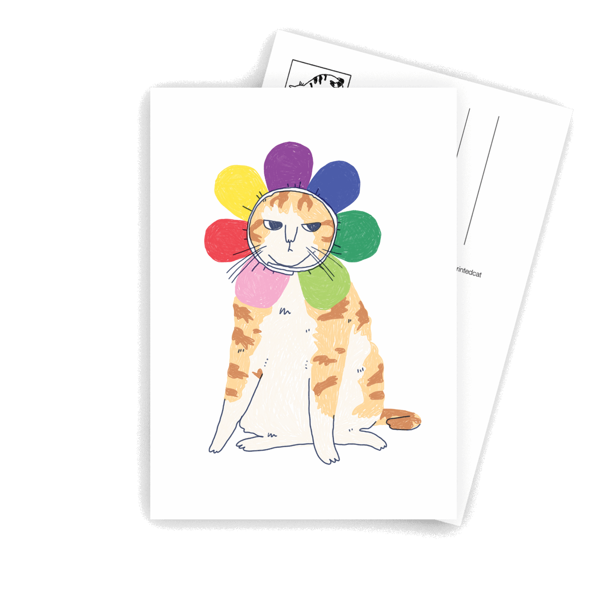 Grumpy Flower - A6 Postcard