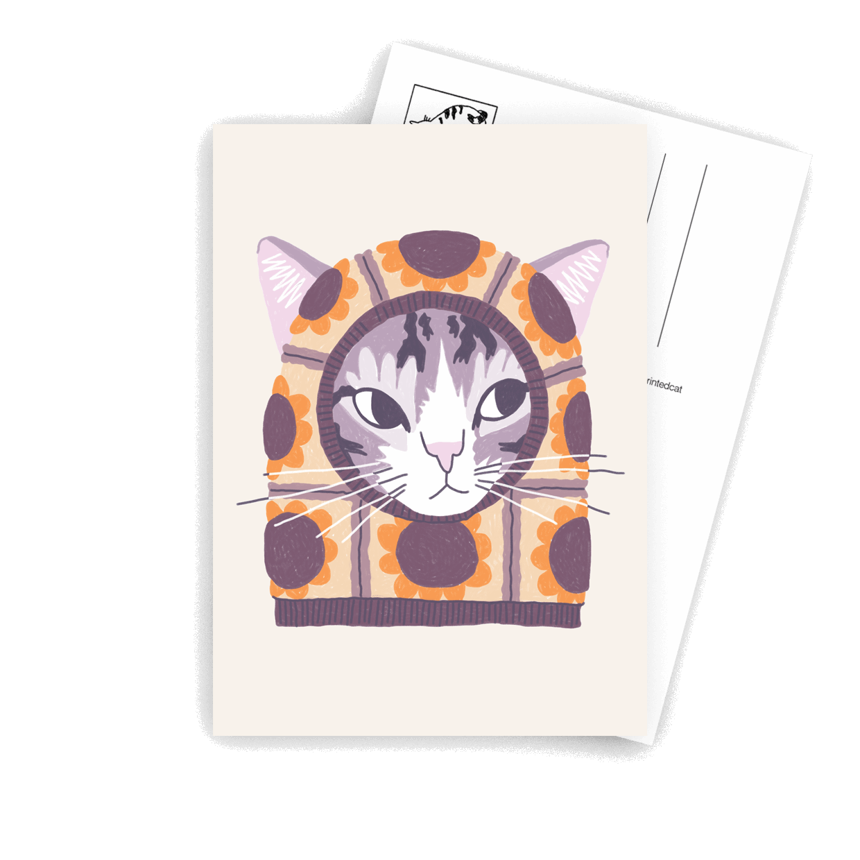 Sunflower Balaclava - A6 Postcard